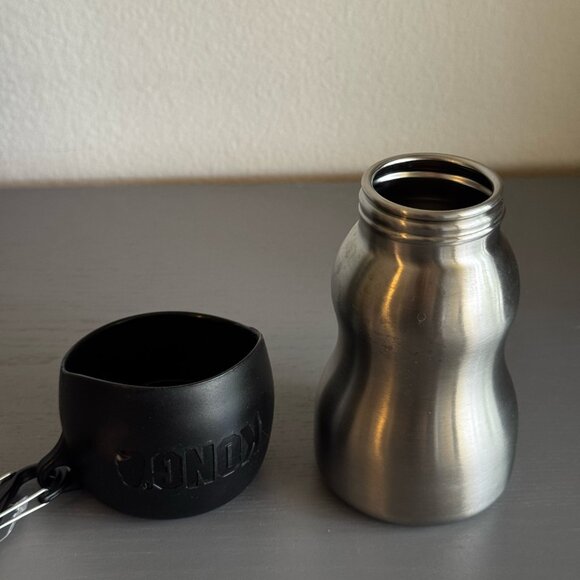 KONG Stainless Steel Dog Water Bottle, Black, 9.5-oz - Picture 2 of 9